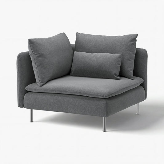 SÖDERHAMN corner section, Johanneshov dark grey, 99 cm
