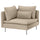 SÖDERHAMN corner section, Kelinge beige, 99 cm