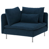 SÖDERHAMN corner section, Kelinge dark blue, 99 cm