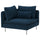 SÖDERHAMN corner section, Kelinge dark blue, 99 cm