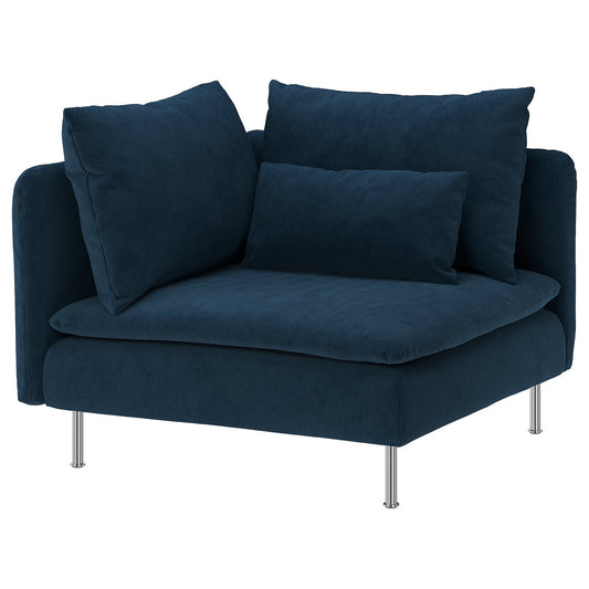 SÖDERHAMN corner section, Kelinge dark blue, 99 cm
