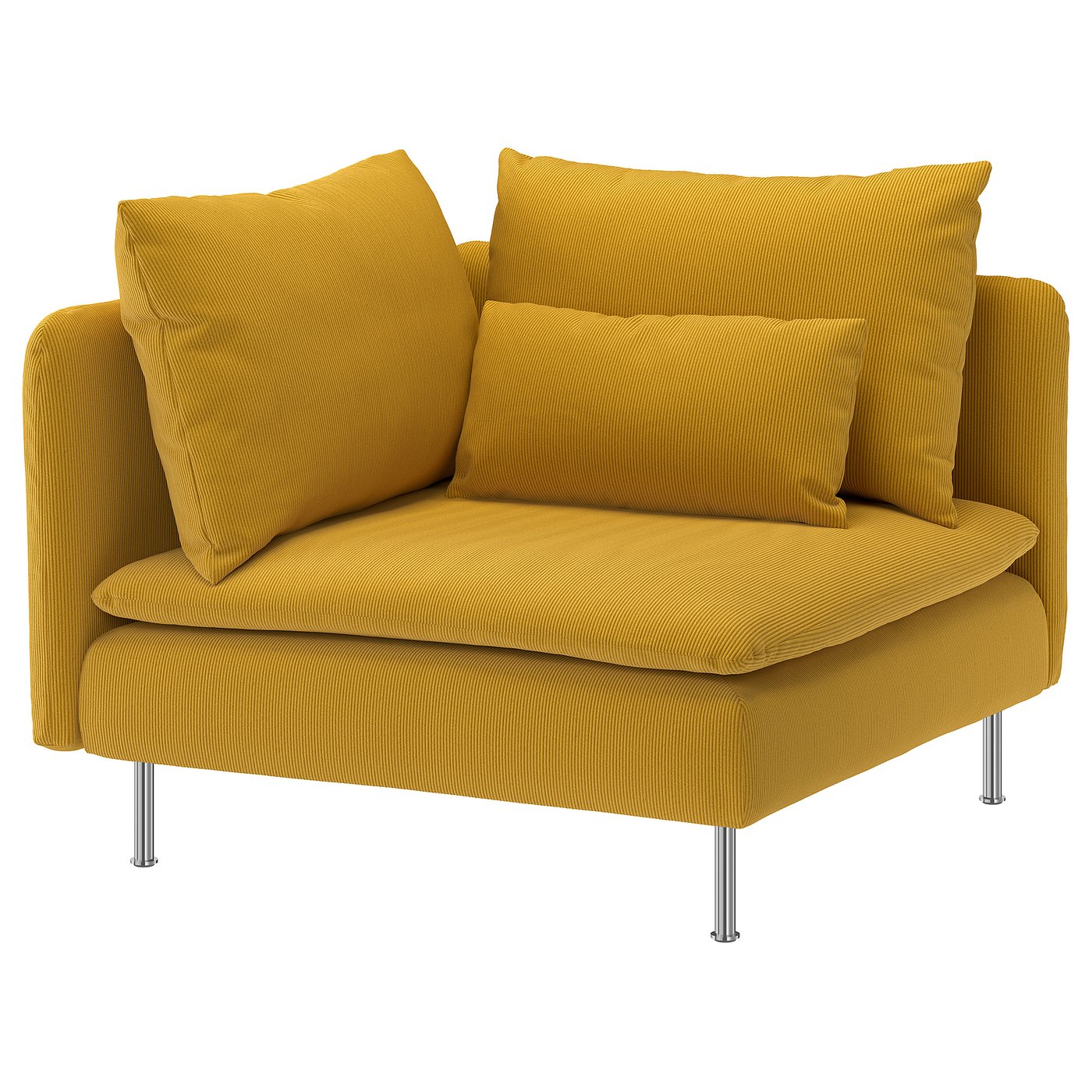 SÖDERHAMN corner section, Kelinge dark yellow, 99 cm