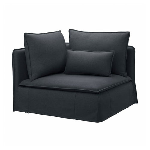 SÖDERHAMN corner section, Knäbäck anthracite, 63x14x99 cm