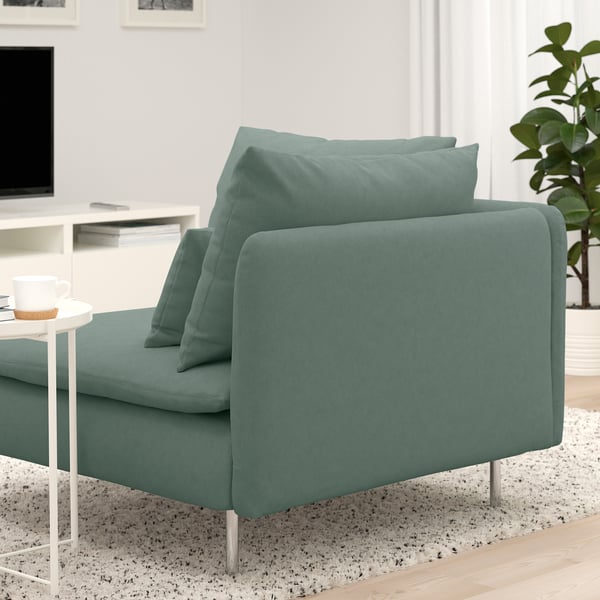 SÖDERHAMN corner section, Tallmyra light green, 99 cm