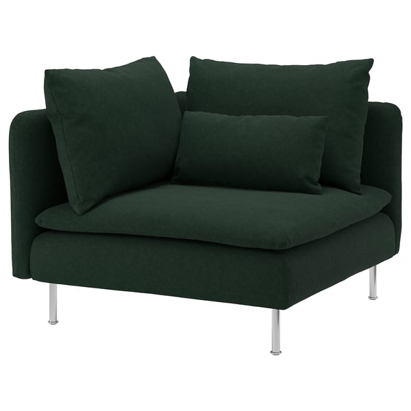 SÖDERHAMN corner section, Tallmyra dark green, 99 cm