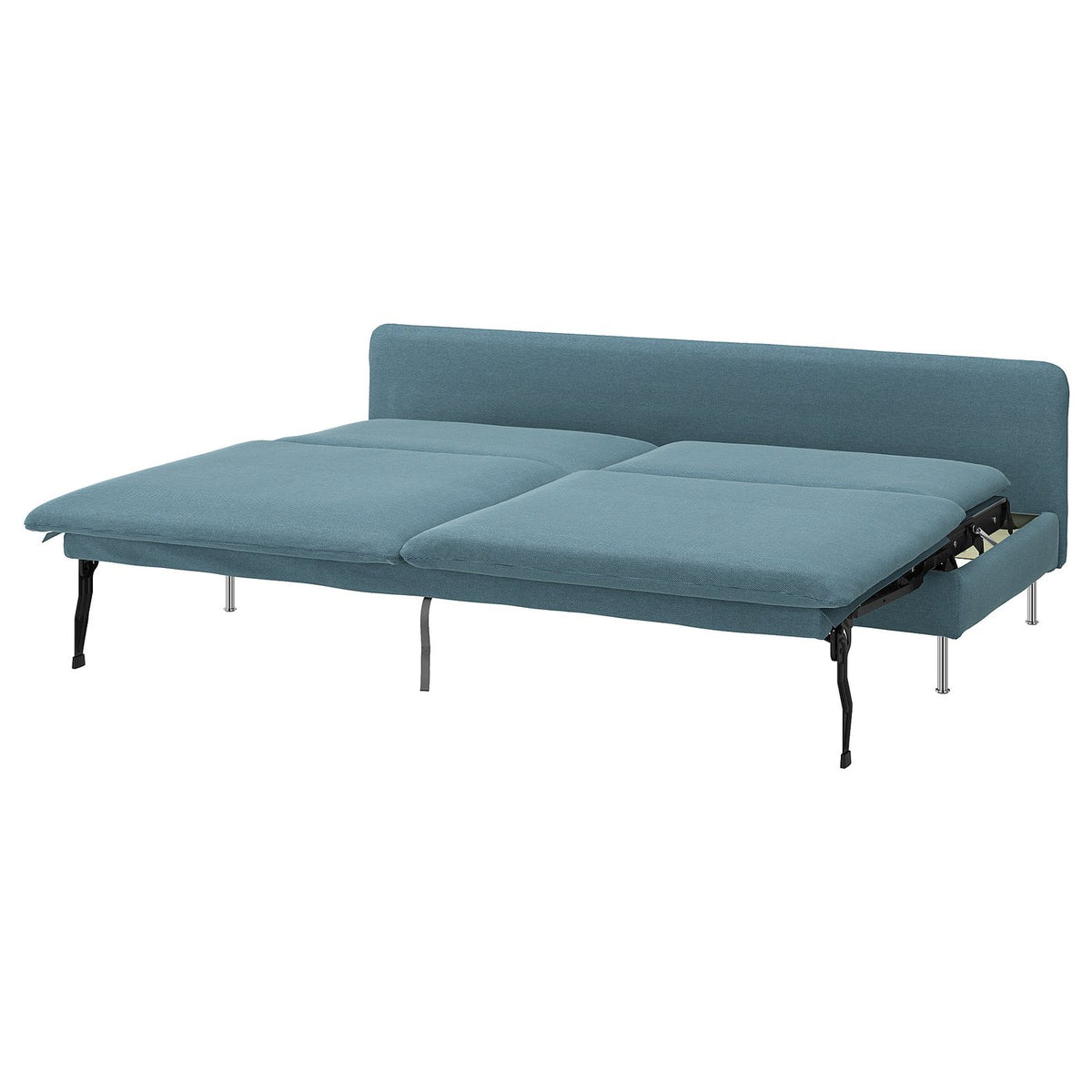 SÖDERHAMN cover for 3-seat sofa-bed section, Fridtuna dark grey-blue