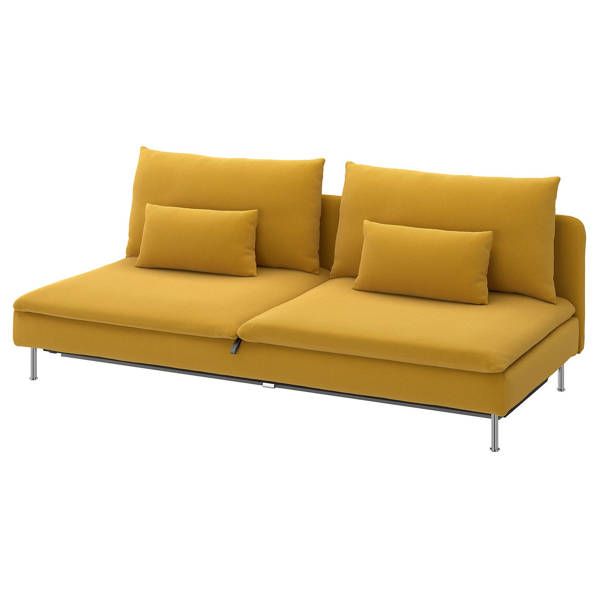 SÖDERHAMN cover for 3-seat sofa-bed section, Kelinge dark yellow