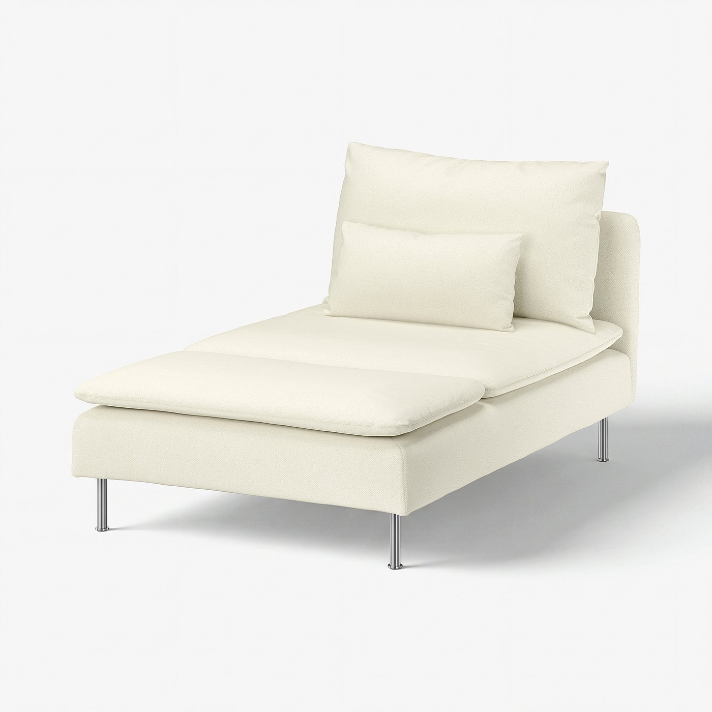 SÖDERHAMN cover for chaise longue section, Johanneshov off-white