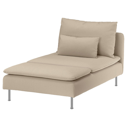 SÖDERHAMN cover for chaise longue section, Kelinge beige