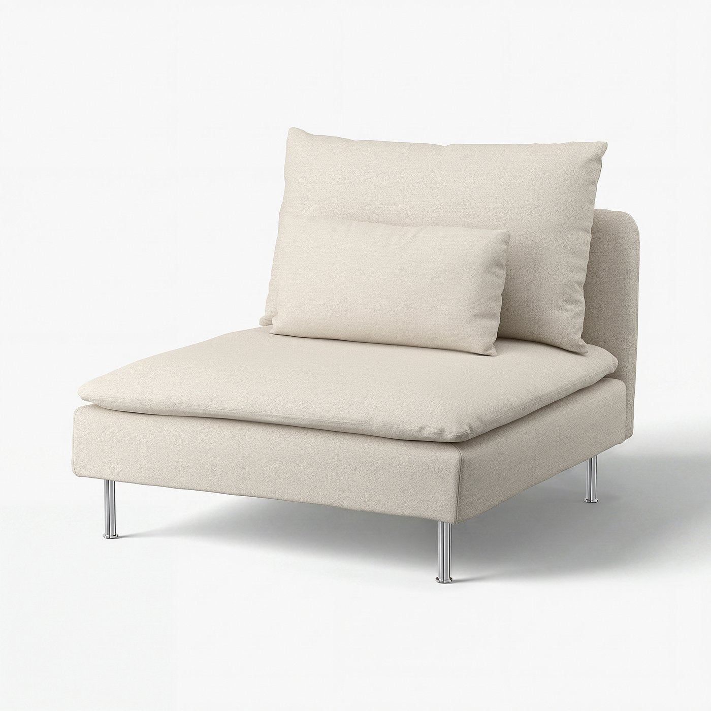SÖDERHAMN cover for 1-seat section, Gunnared beige