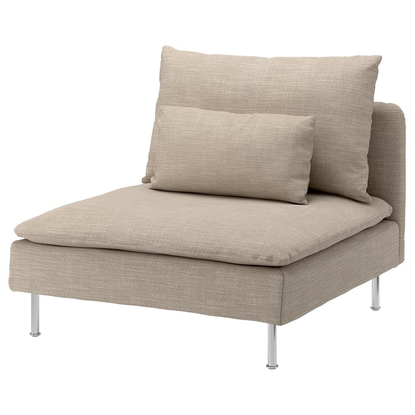 SÖDERHAMN cover for 1-seat section, Hillared beige
