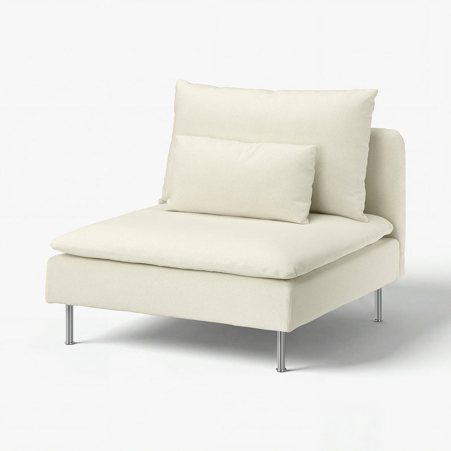 SÖDERHAMN cover for 1-seat section, Johanneshov off-white