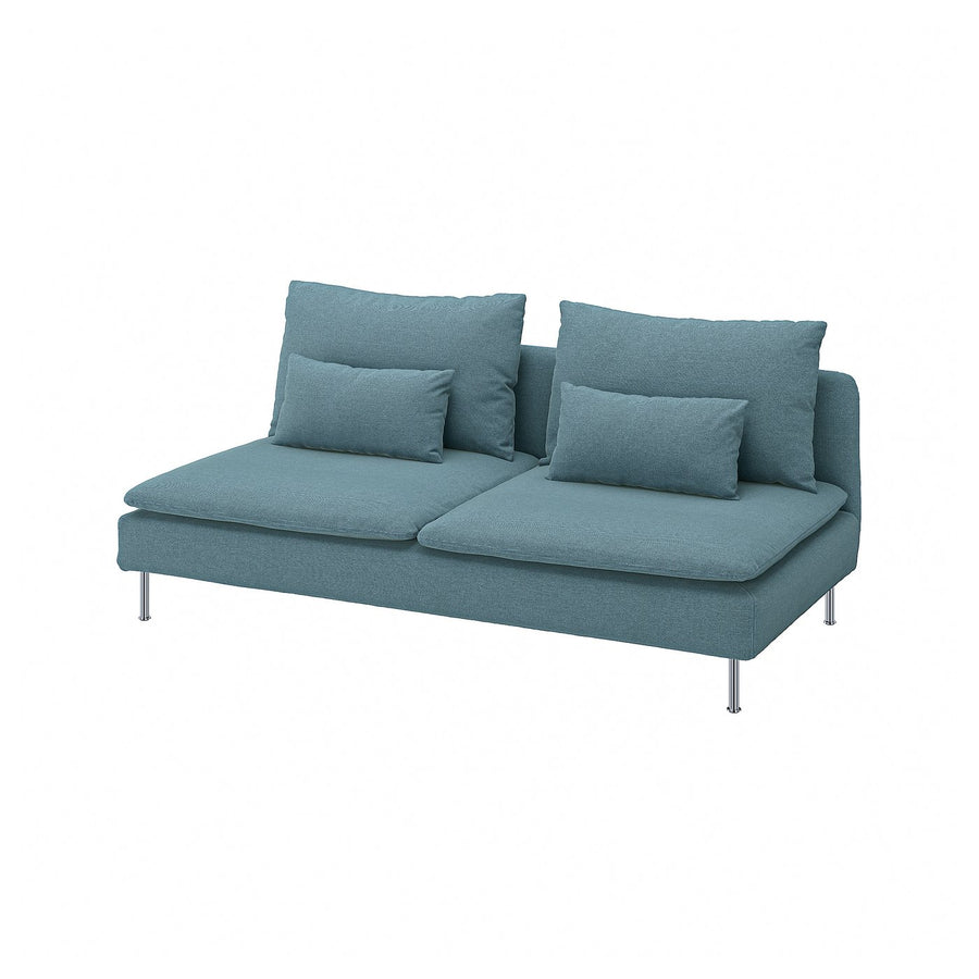 SÖDERHAMN cover for 3-seat section, Fridtuna dark grey-blue