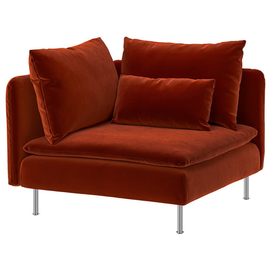 SÖDERHAMN cover for corner section, Alhamn deep orange-red