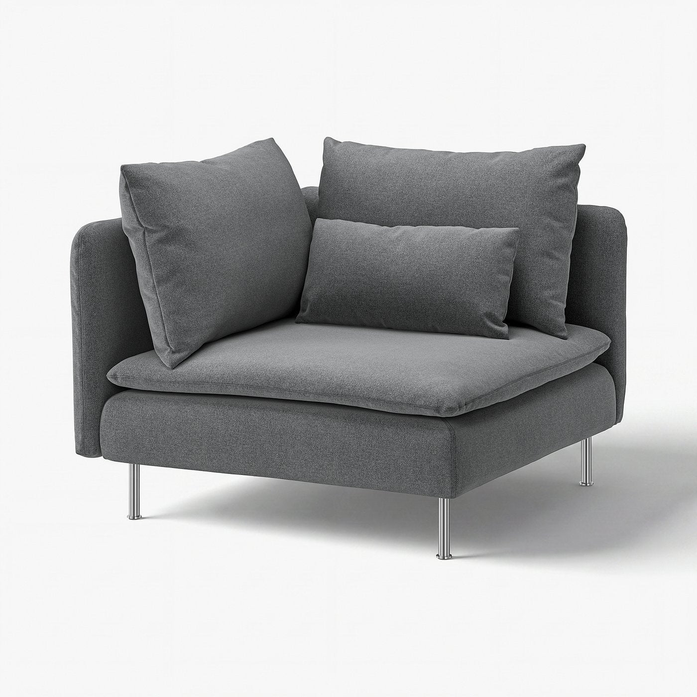 SÖDERHAMN cover for corner section, Johanneshov dark grey