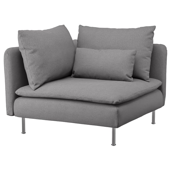 SÖDERHAMN cover for corner section, Tonerud grey