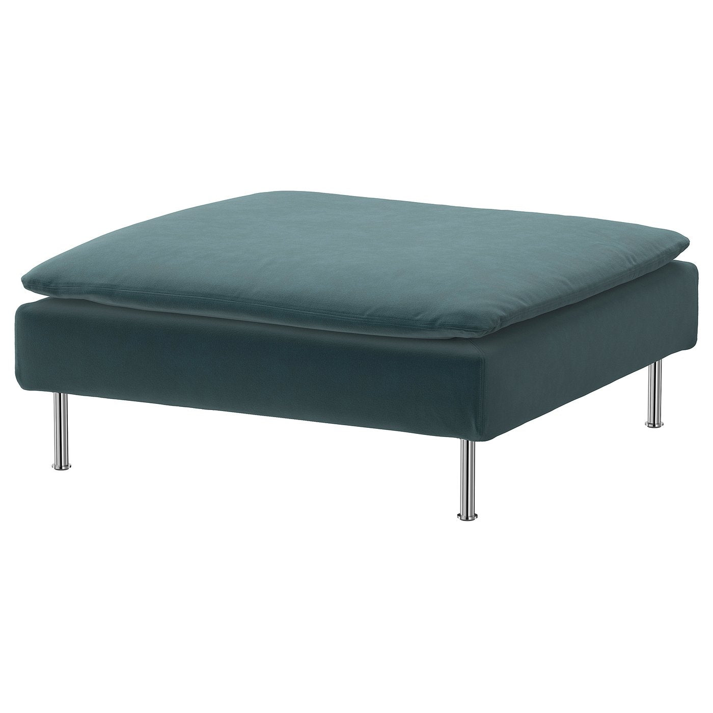 SÖDERHAMN cover for footstool, Alhamn dark grey-blue