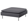 SÖDERHAMN cover for footstool, Gunnared medium grey