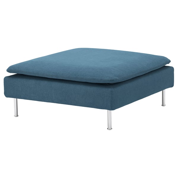 SÖDERHAMN cover for footstool, Tallmyra blue