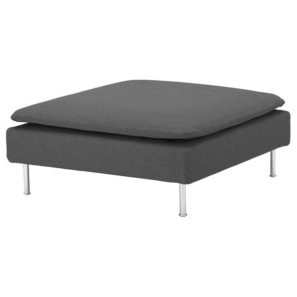 Ikea SÖDERHAMN - Footstool cover, Tallmyra smoke gray