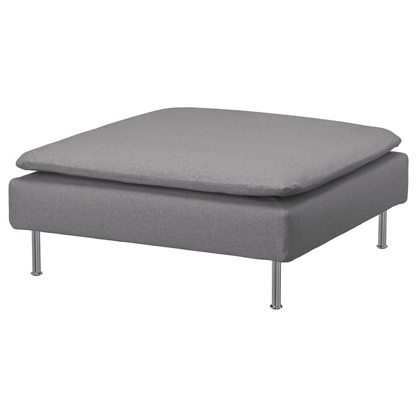 SÖDERHAMN Footstool cover Tonerud grey ,