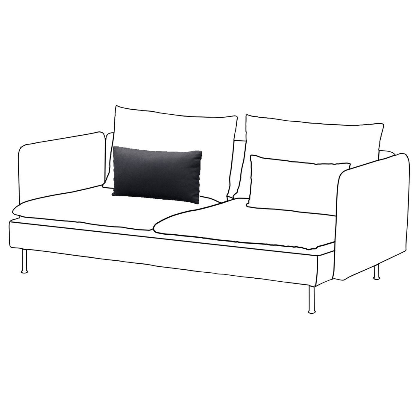 SÖDERHAMN inner seat cushion, for replacement, S