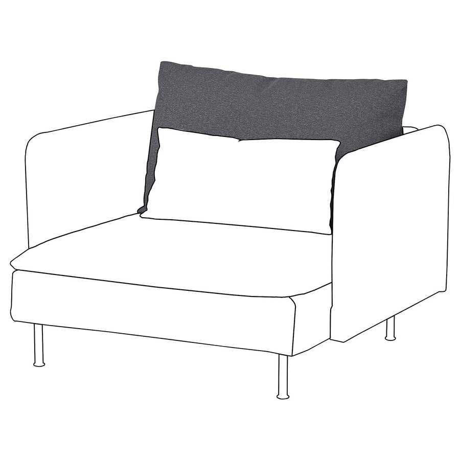 SÖDERHAMN inner seat cushion, for replacement, L