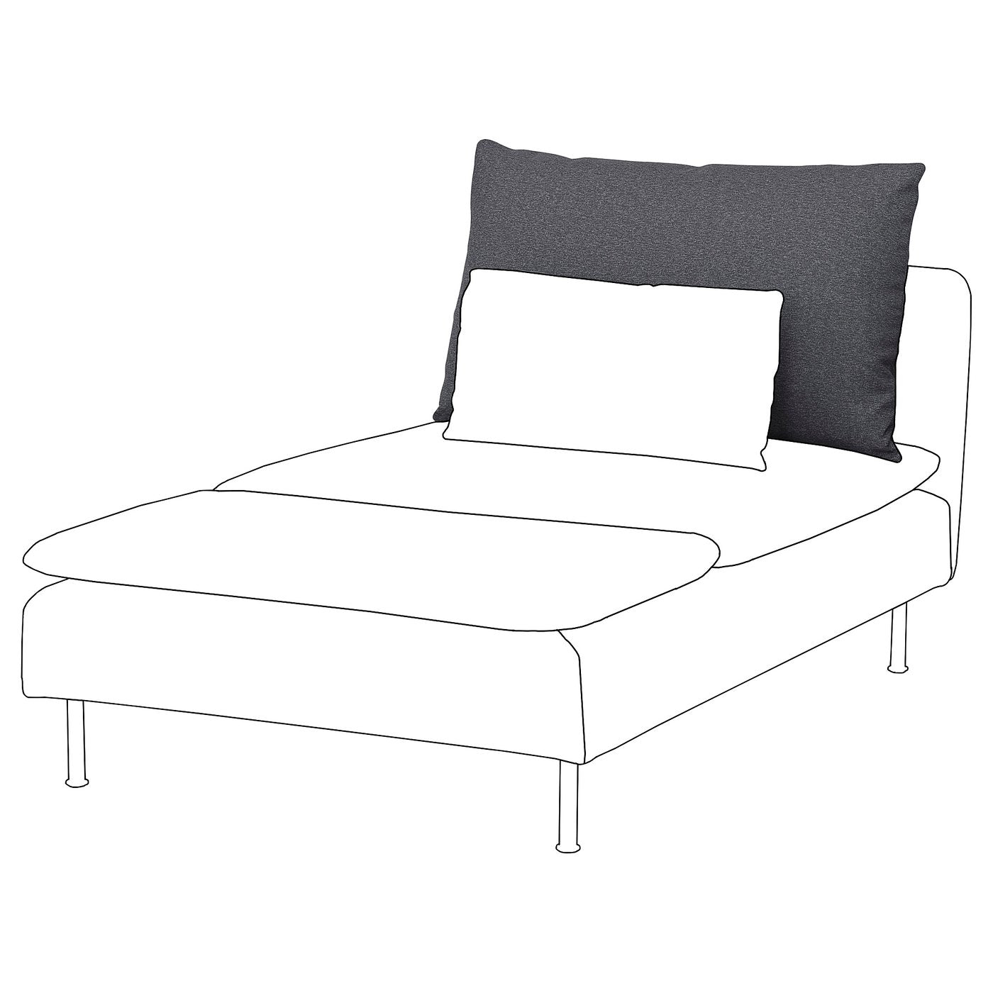 SÖDERHAMN inner seat cushion, for replacement, L