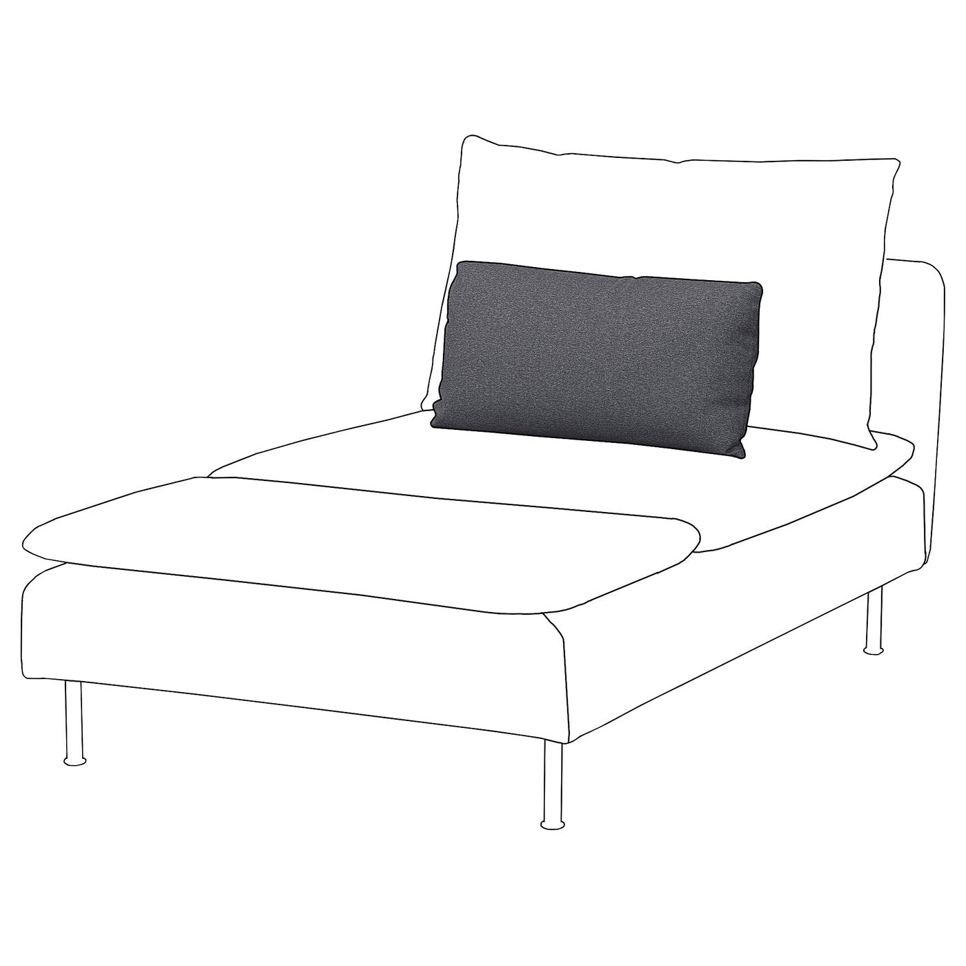 SÖDERHAMN inner seat cushion, for replacement, S