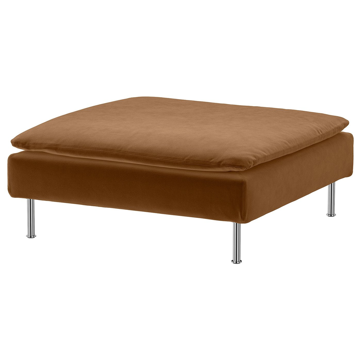 SÖDERHAMN footstool, Alhamn dark yellow-brown, 93x40x93 cm