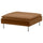 SÖDERHAMN footstool, Alhamn dark yellow-brown, 93x40x93 cm