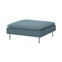 SÖDERHAMN footstool, Fridtuna dark grey-blue, 93x40x93 cm