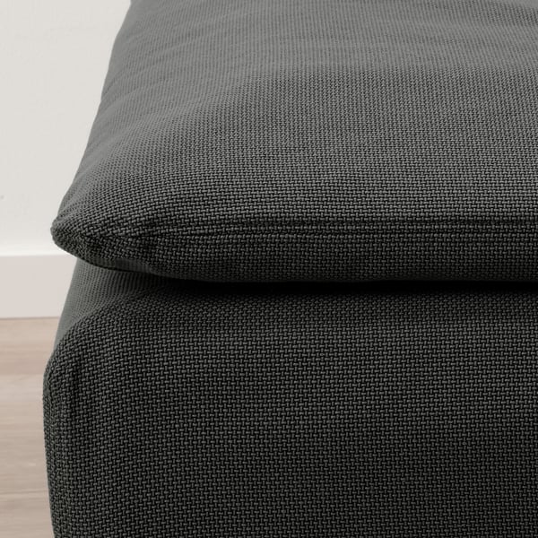 SÖDERHAMN Footstool, Fridtuna dark grey ,