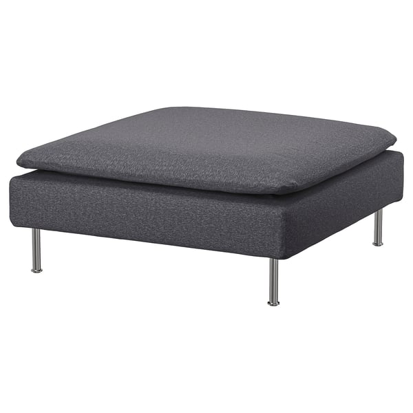 SÖDERHAMN footstool, Gunnared medium grey, 93x40x93 cm