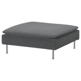 SÖDERHAMN footstool, Johanneshov dark grey, 93x40x93 cm