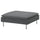 SÖDERHAMN footstool, Johanneshov dark grey, 93x40x93 cm