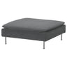SÖDERHAMN footstool, Johanneshov dark grey, 93x40x93 cm