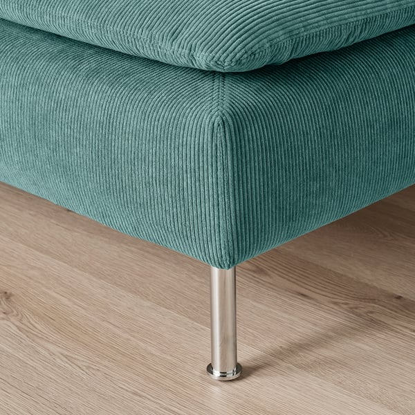SÖDERHAMN footstool, Kelinge grey-turquoise, 93x40x93 cm
