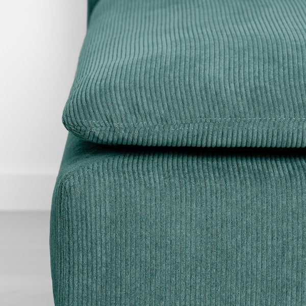 SÖDERHAMN - Footstool, Kelinge grey-turquoise