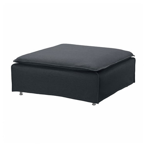 SÖDERHAMN footstool, Knäbäck anthracite, 93x40x93 cm
