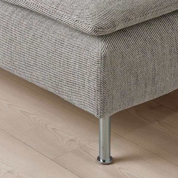 SÖDERHAMN - Footstool, Viarp beige/brown ,