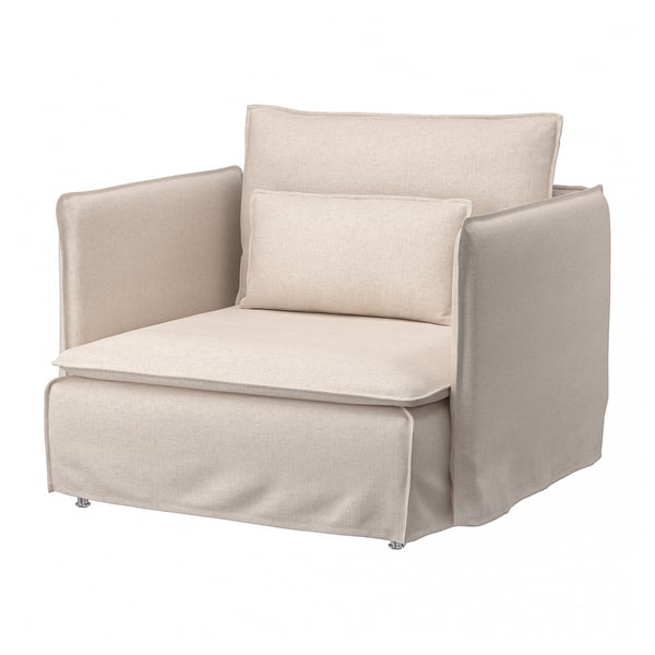 SÖDERHAMN Armchair, Gransel natural colour ,
