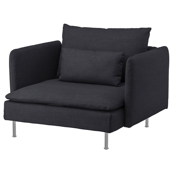 SÖDERHAMN - Armchair, Hillared anthracite ,