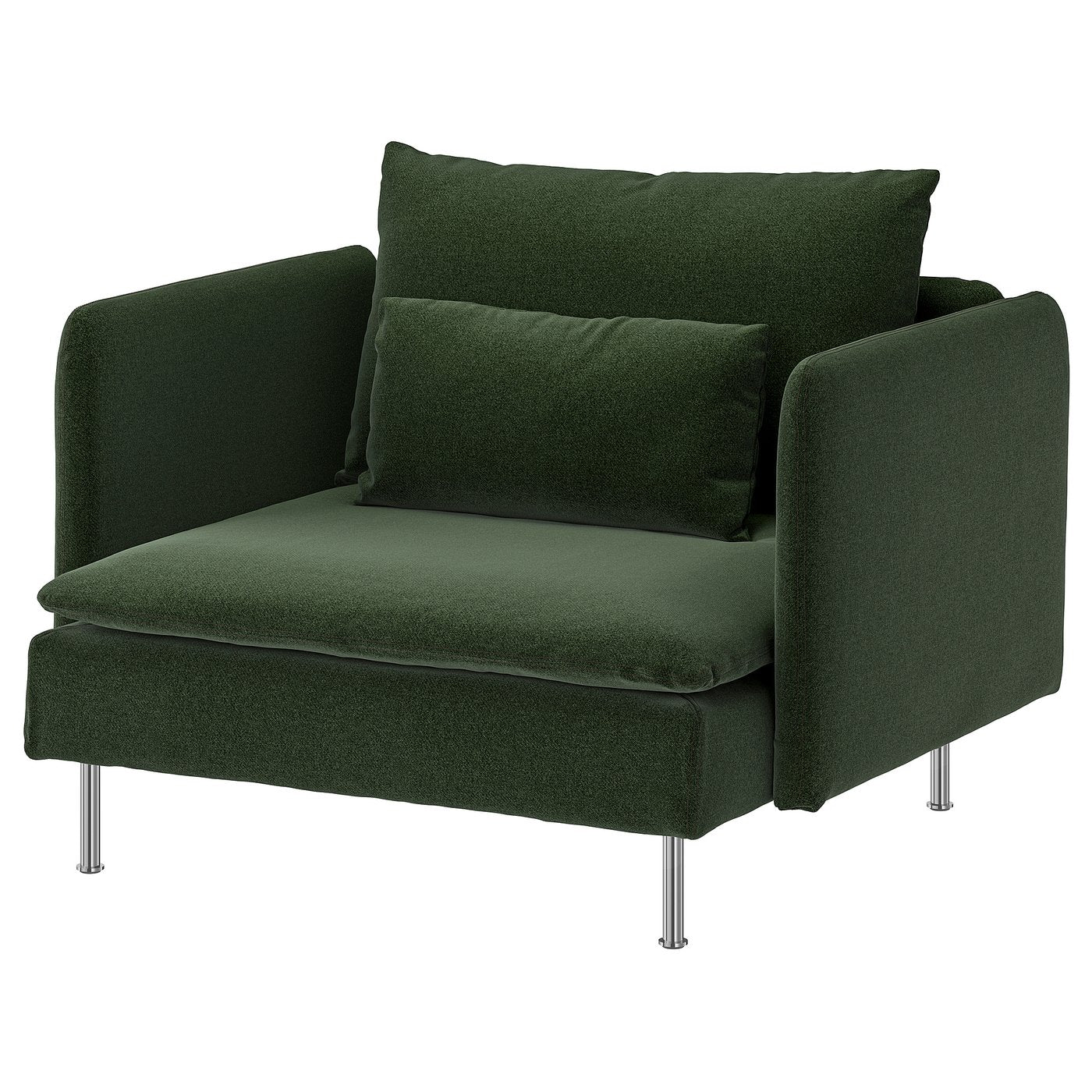 SÖDERHAMN armchair, Johanneshov dark green, 105 cm
