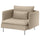 SÖDERHAMN armchair, Kelinge beige, 105 cm