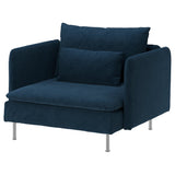 SÖDERHAMN armchair, Kelinge dark blue, 105 cm