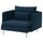 SÖDERHAMN armchair, Kelinge dark blue, 105 cm