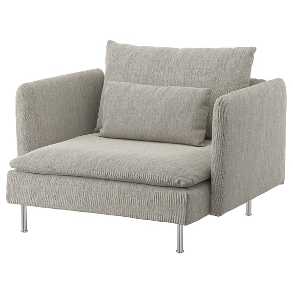 SÖDERHAMN armchair, Viarp beige, 93x69x99 cm