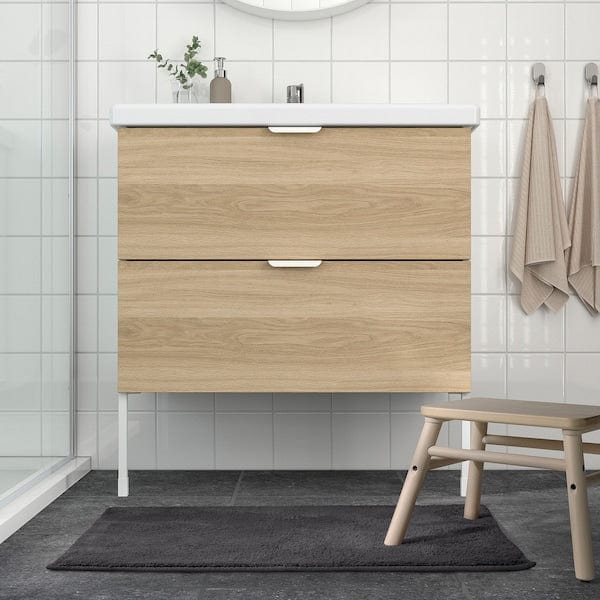 Ikea SÖDERSJÖN - Bath mat, dark grey, 50x80 cm