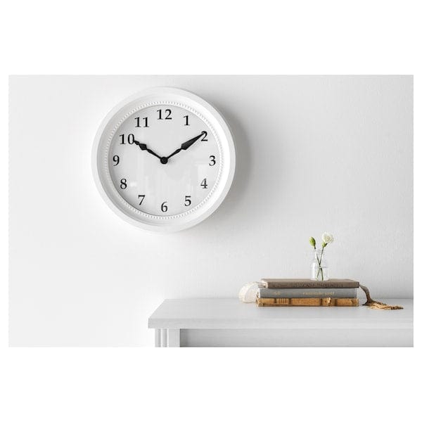 Ikea SÖNDRUM - Wall clock, white, 35 cm